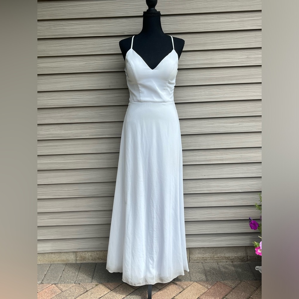 Ice blue long dress